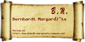 Bernhardt Margaréta névjegykártya